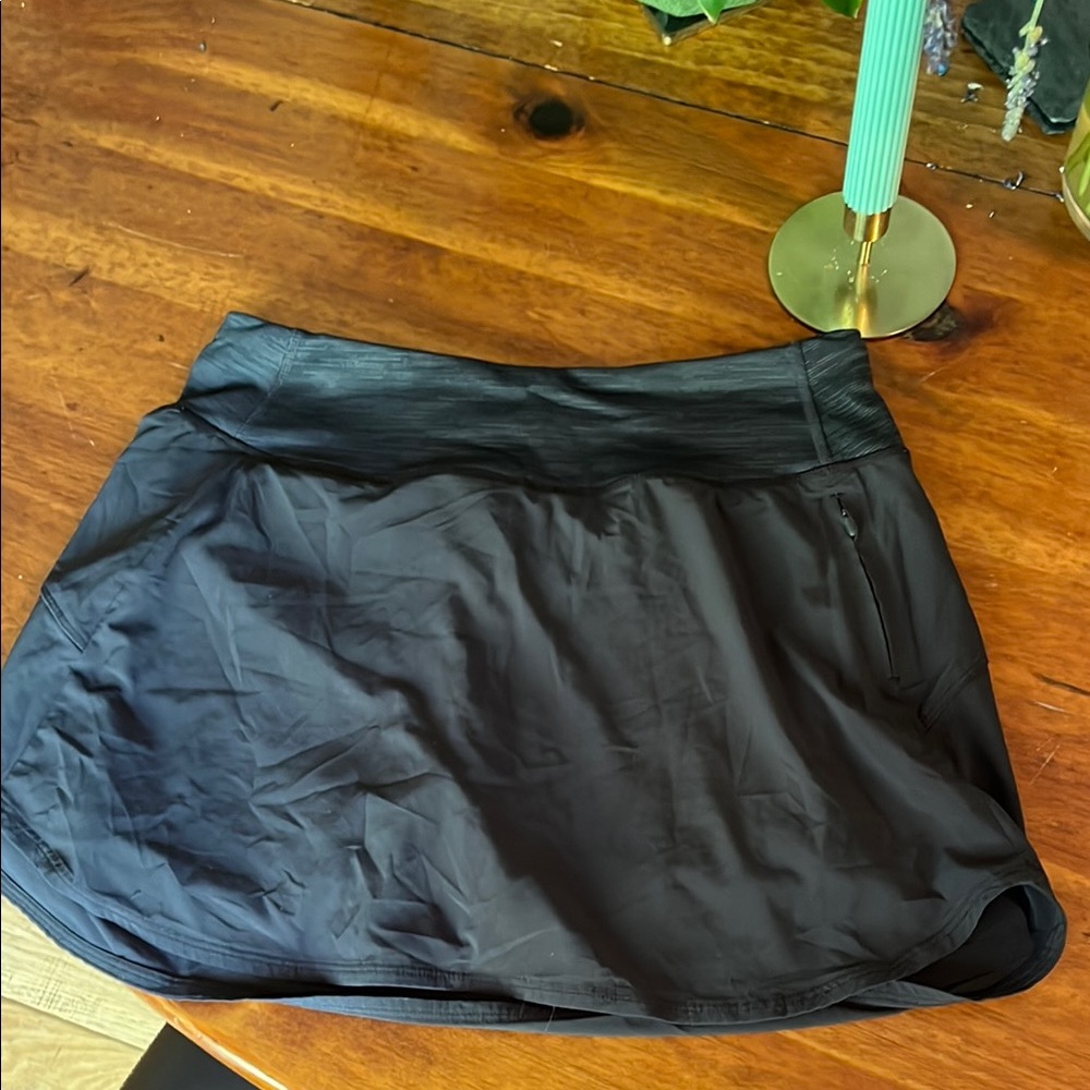 Outdoor Voices Black Bubble Mini Skirt Athletic